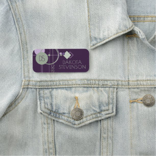 Porte-nom Tattoos Marque Bohémienne violet verte