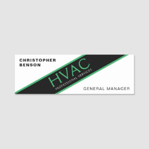 Porte-nom Technicien HVAC
