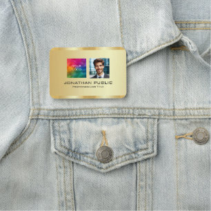 Porte-nom Télécharger la photo de l'employé membre et le log