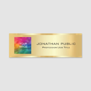 Porte-nom Télécharger la photo de l'employé ou votre logo mo