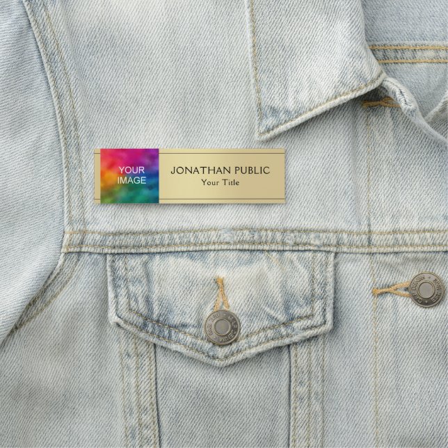 Porte-nom Téléchargez Votre Photo Ou Votre Logo Professionne (En situation)