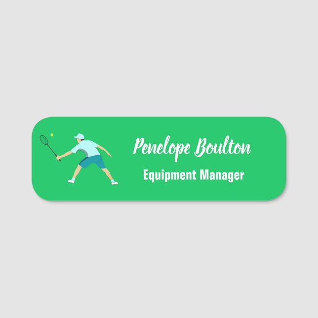 Porte-nom Tennis (Devant)