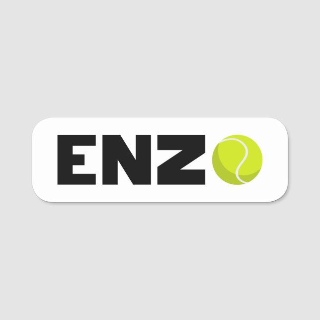 Porte-nom Tennis Enzo (Devant)