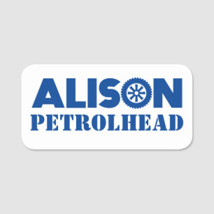 Porte-nom Tête d'essence d'Alison