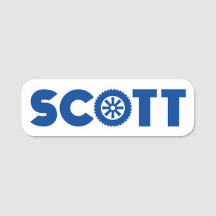 Porte-nom Tête Scott Petrol