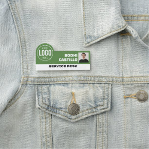 Porte-nom Titre de photo d'identité de logo personnalisé Ver
