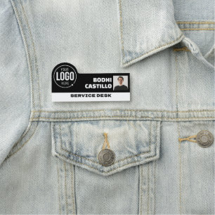 Porte-nom Titre de photo ID de logo personnalisé employé noi