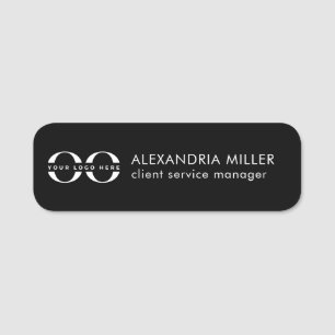 Porte-nom Titre du nom du logo