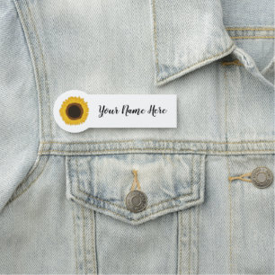 Porte-nom Tournesol personnalisable
