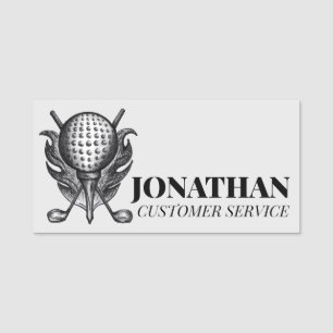 Porte-nom Tournoi de bienfaisance de tournoi de golf de Styl