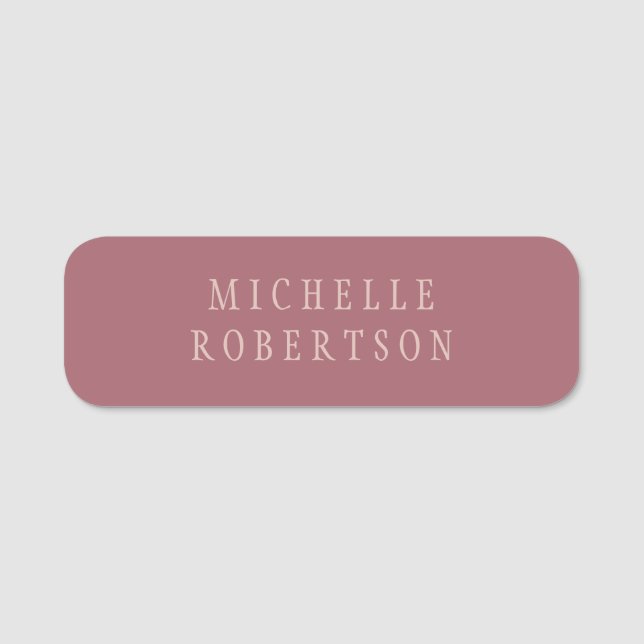 Porte-nom Trend Rose Dust Gold Creative Unique Classique (Devant)