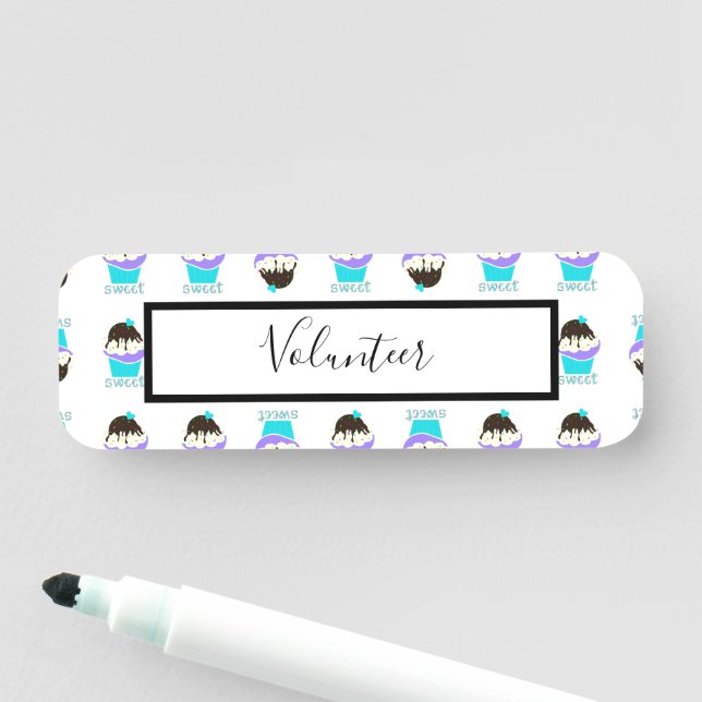 Porte-nom Une coupe pleine de douceur (En situation)