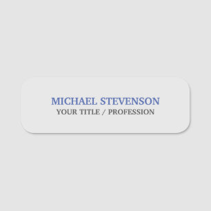 Porte-nom Unique Special Classical Blue Grey