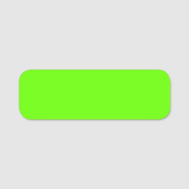 Porte-nom Vert clair (couleur solide) (Devant)
