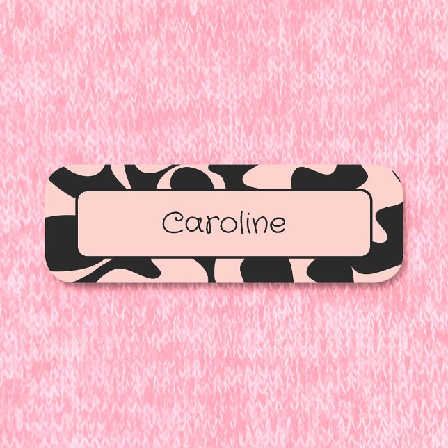 Porte-nom Vêtements magnétiques créatifs Pastel Blush Rose N (Créateur téléchargé)