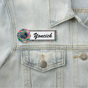 Porte-nom Vibes de la Terre par Kenneth Yoncich