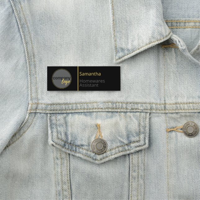 PORTE-NOM VOTRE LOGO COMPAGNIE MARQUÉE EMPLOYÉ (En situation)