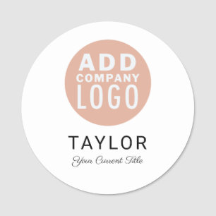 Porte-nom Votre logo d'entreprise Employés personnalisés