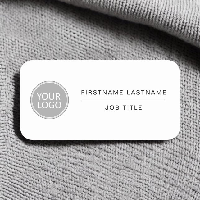 Porte-nom Votre logo d'entreprise Personnel de l'entreprise (Créateur téléchargé)