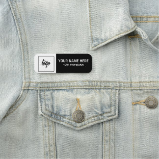 Porte-nom Votre logo et nom personnalisés pour employé
