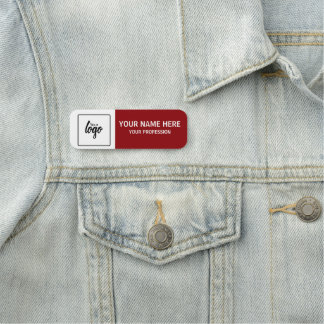Porte-nom Votre logo et nom personnalisés pour employés