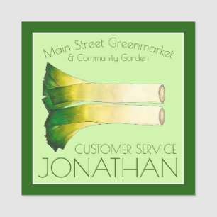 Porte-nom Wild Leeks Garden Cuisine végétale