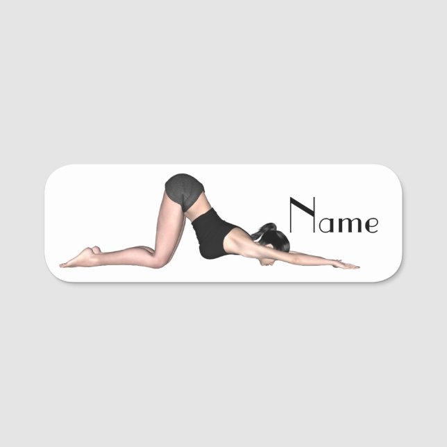 Porte-nom Yoga Poses Thunder_Cove (Devant)