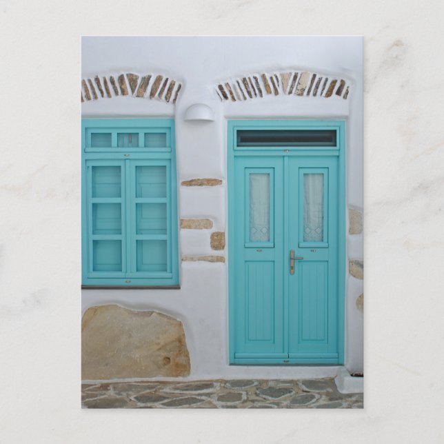 Porte Turquoise - Carte postale d'architecture cyc (Devant)
