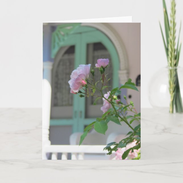 Porte verte et Rose - Carte Vignoble Martha's (Devant)