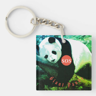 Porteclés acrylique SOS Panda