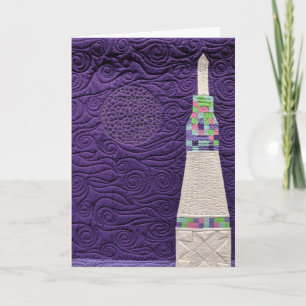 Portée pour la carte de voeux d'étoiles