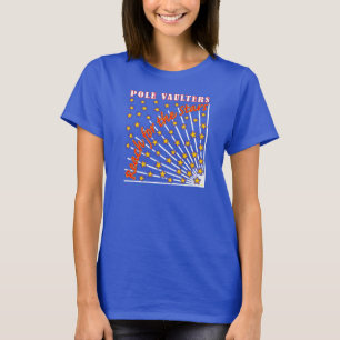 Portée pour le bleu de T-shirt de sauteur de
