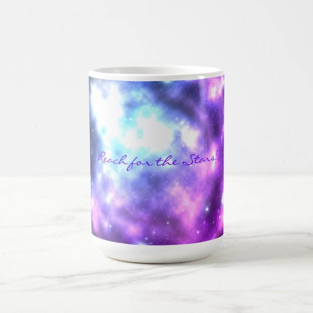 Portée pour les étoiles ! Tasse de café de galaxie (Centre)