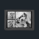 Portefeuille À 3 Volets 3 Collage photo 2 lignes de texte — CAN Edit Black<br><div class="desc">Une façon amusante de capturer des souvenirs et de les partager avec des amis. Ajoutez 3 photos et votre légende préférée pour faire un cadeau cool pour vos amis.</div>
