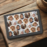 Portefeuille À 3 Volets 5 Photo Collage Honeycomb Hexagon Motif - blanc<br><div class="desc">5 Collage photo dans une mise en page qui comprend un motif de nid d'abeille fait avec toutes les photos. Ajoutez vos photos préférées à ce modèle amusant. Vous pouvez utiliser des photos carrés ou n'importe quelle photo pour cette grille. — L'arrière - plan blanc peut être modifié lorsque vous...</div>