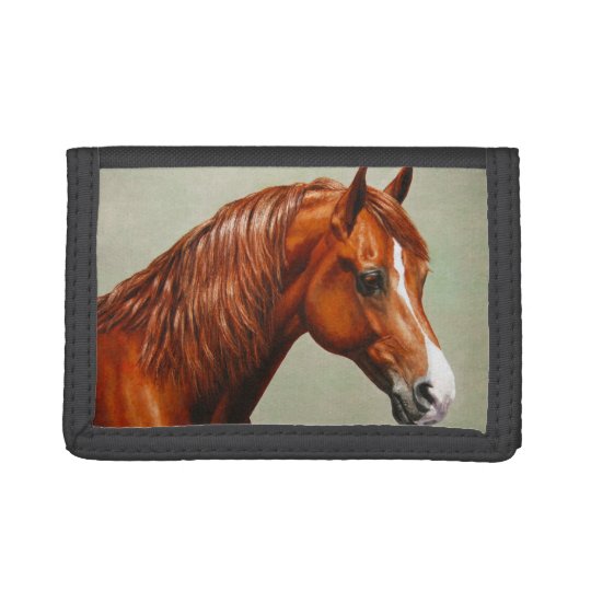 Portefeuille A 3 Volets Cheval Morgan De Chataignes Zazzle Fr