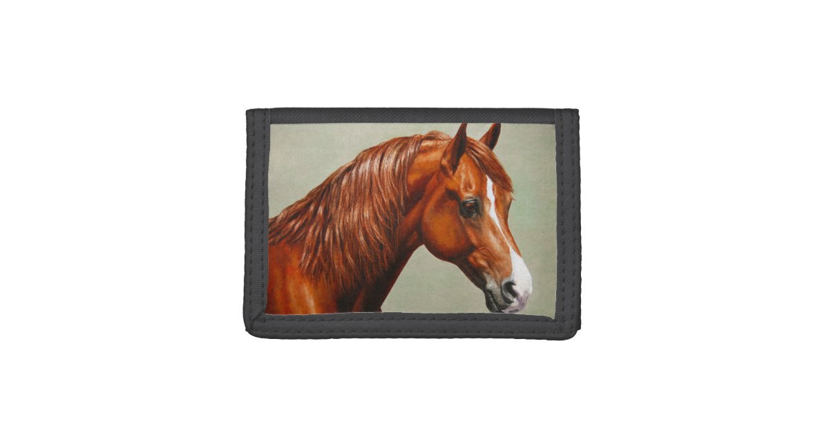 Portefeuille A 3 Volets Cheval Morgan De Chataignes Zazzle Fr