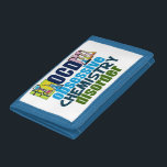 Portefeuille À 3 Volets Chimie drôle<br><div class="desc">Cadeau drôle de professeur de chimie qui lit le désordre obsédant de chimie d'OCD à côté des bechers de la science complètement de produits chimiques pour une expérience. Un commandant frais de chimie présent pour un scientifique.</div>