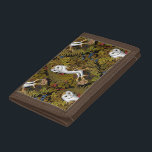 Portefeuille À 3 Volets Chouettes, fougères, chênes et baies 2<br><div class="desc">Chouettes а et peintes,  souris,  baies et fougères forestières,  motif sans soudure</div>