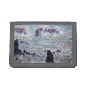 Portefeuille À 3 Volets Claude Monet - Tempête au large de la côte Belle-Î