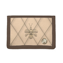 Cool Gold Bee Monogram 