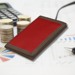 Portefeuille À 3 Volets Couleur solide rouge Crimson | Classique | Élégant<br><div class="desc">Couleur solide rouge Crimson | Classique | Élégant | tendance | Style | Cadeau</div>