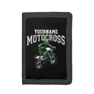 Portefeuille moto cross  personnalisé avec prénom 