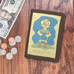 Portefeuille À 3 Volets Cute Canard avec Livre Porte-monnaie Brown pour en<br><div class="desc">Porte-monnaie adorable pour enfant avec un canard nerdy portant des lunettes et tenant un livre. Personnalisez-le avec le nom de l'enfant. © ArianeC Illustrations-Tous droits réservés</div>