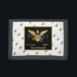 Portefeuille À 3 Volets Drapeau des îles Vierges américaines Ste Croix USV<br><div class="desc">Drapeau des Iles Vierges américaines St. Croix USVI Trifold Wallet est une excellente façon de présenter avec fierté le drapeau des Iles Vierges américaines,  comme vous l'utilisez tous les jours. Personnalisez-le.</div>