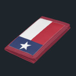 Portefeuille À 3 Volets Drapeau du Texas<br><div class="desc">Le porte-monnaie du drapeau du Texas. Customisez et personnalisez,  selon vos souhaits. Choisissez parmi 8 styles de nylon,  denim ou cuir élégant et 6 couleurs différentes.</div>