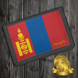 Portefeuille À 3 Volets Drapeau mongol, Mongolie patriotes / sports<br><div class="desc">WALLETS : Mongolie & Mongolie Drapeau mode - amour mon pays,  cadeaux de voyage,  anniversaire grand-père,  patriotes nationaux / fans de sport</div>