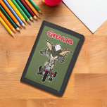 Portefeuille À 3 Volets Gremlins | Tricycle de montage en bande<br><div class="desc">Découvrez ce design effrayant avec Stripe chevauchant un tricycle.</div>