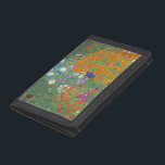 Portefeuille À 3 Volets Gustav Klimt Fleur Jardin Cottage Nature<br><div class="desc">Un beau tableau de jardin - c'est un tableau classique de Gustav Klimt,  appelé Cottage Garden,  ou Bauergarten,  1907,  qui est un gros plan d'un jardin fleuri,  un tableau floral coloré.</div>