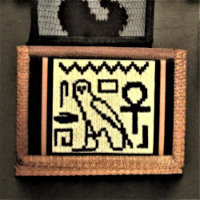 Hiéroglyphes d'eau de Owl Ankh Crochet artistique 
